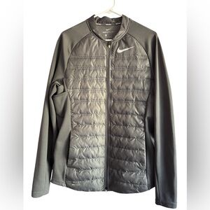 Nike Golf Aeroloft Jacket Gray Full Zip Quilted Lightweight Men’s Medium